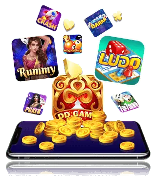 DD Game app showing multiple games and cash rewards